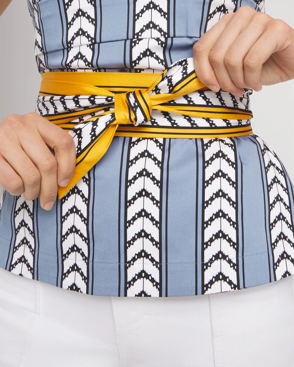 Tie Waist Bustier Top | White House Black Market